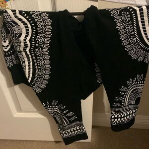 Leggings with embellishment mosaic pattern size s
